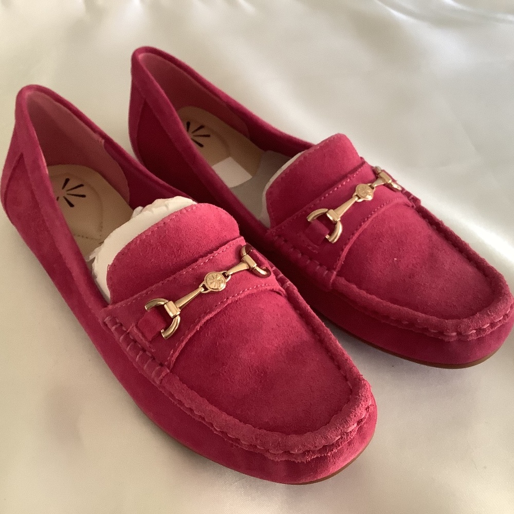 Isaac Mizrah Live Pink Suede Shoes